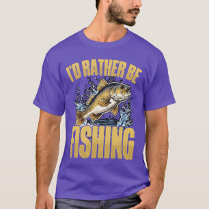 T-shirt Je préférerais pêcher Outr Adventure vintage