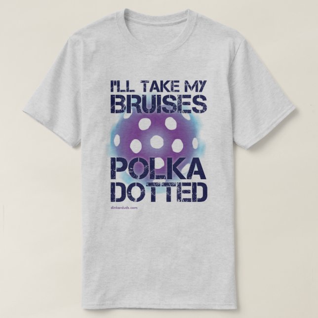 T-shirt Je prendrai ma jupe de Pickleball Pois de mes Brui (Design devant)