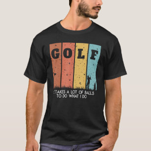 T-shirt Je prends beaucoup de balles Manolo Golf pour les