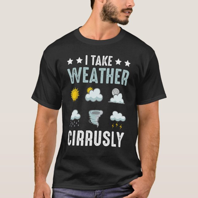 T-shirt Je Prends Météorologiste Météorologue Circulaire M (Devant)