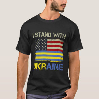 T-shirt Je Prends Position Avec L'Ukraine Pour Soutenir L'