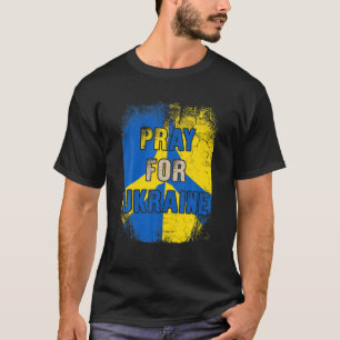 T-shirt Je Prends Position Avec L'Ukraine Priez Pour L'Ukr