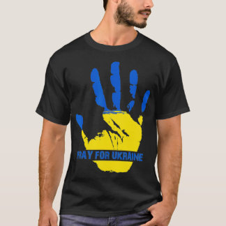 T-shirt Je Prends Position Avec L'Ukraine Priez Pour L'Ukr