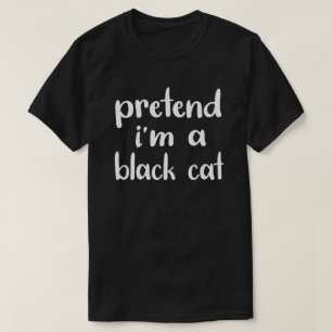 T-shirt Je prétends être un costume d'Halloween noir