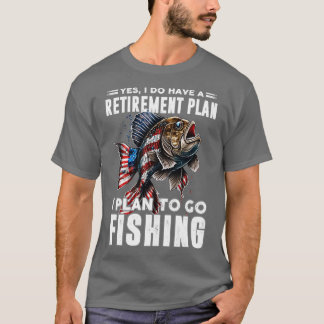 T-shirt Je prévois d'aller pêcher