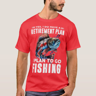 T-shirt Je prévois d'aller pêcher 5