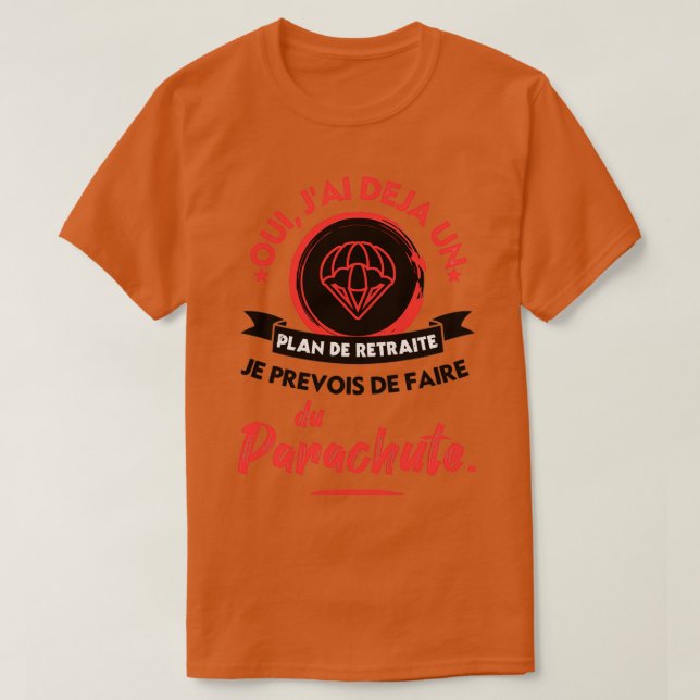 T-shirt Je Prévois De Parachutiser 1 (Design devant)