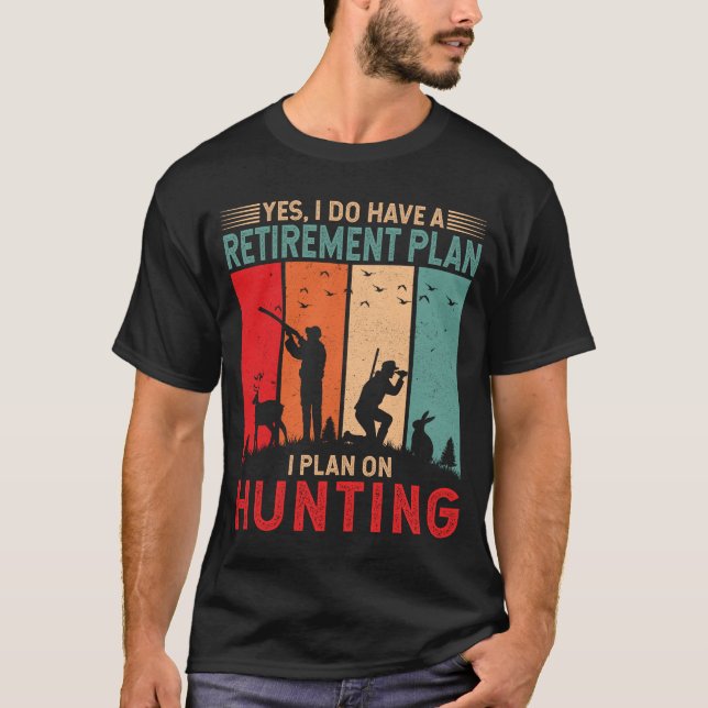 T-shirt Je prévois sur la chasse aux cerfs Chasseur de vêt (Devant)