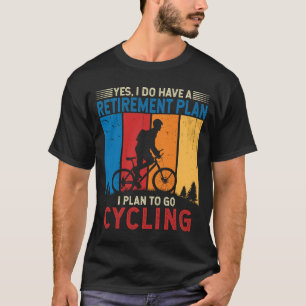 T-shirt Je prévois sur le cycliste cycliste cycliste cycli