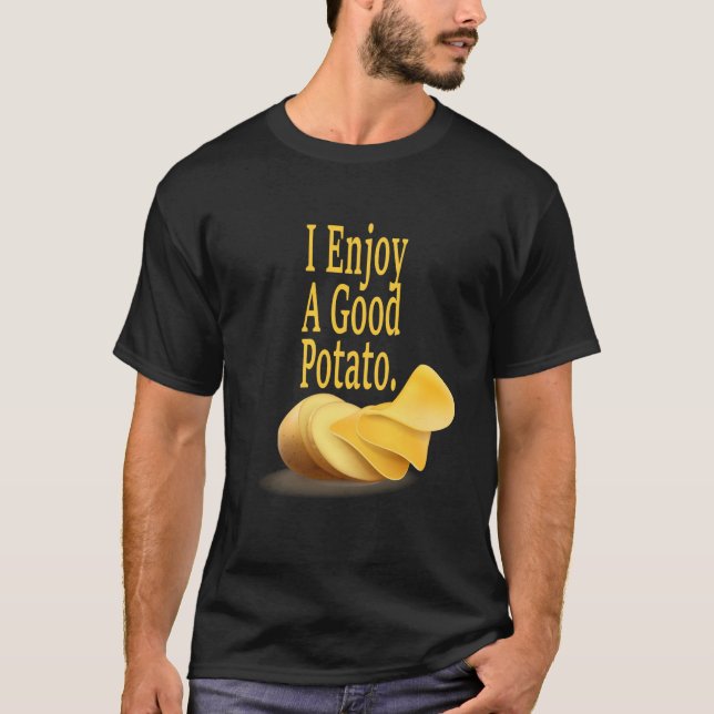T-shirt Je Profite D'Une Bonne Pomme De Terre Amoureux De  (Devant)