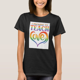 T-shirt Je Promets D'Apprendre Amour Lesbienne Gay Fier Ar