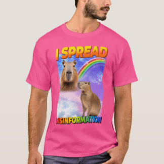 T-shirt Je Propose La Désinformation Capybara