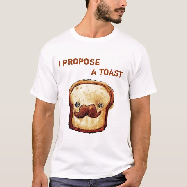 T-shirt Je propose un pain grillé (Devant)