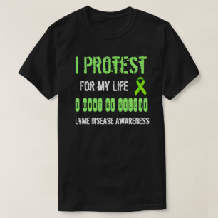 T-shirt Je proteste pour ma chemise de sensibilisation à l