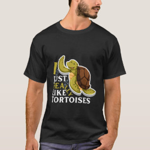 T-shirt Je raffole vraiment des tortues terrestres