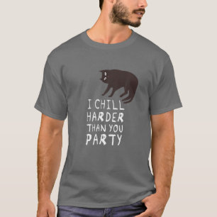 T-shirt Je Rafraîchis Plus Dur Que Vous Fête - Chat Drôle