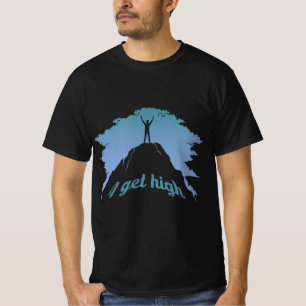 T-shirt Je reçois High Fun Rock Escalade Humour Climber Pu