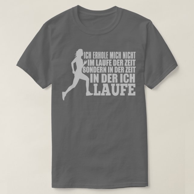 T-shirt Je récupère dans le temps que je cours (Design devant)