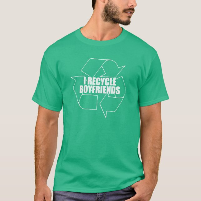 T-shirt Je recycle les petits amis (Devant)