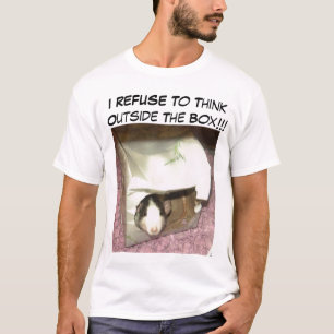 T-shirt JE REFUSE de penser en dehors de la chemise drôle