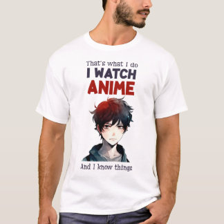 T-shirt je regarde anime