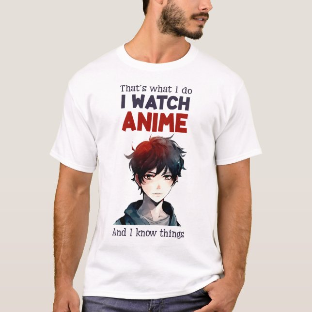 T-shirt je regarde anime (Devant)