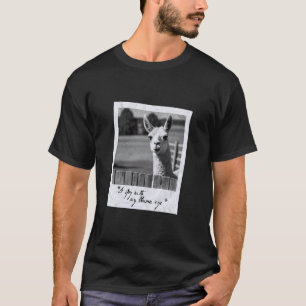 T-shirt Je regarde avec mon œil de lama, drôle de lama qui
