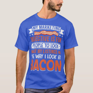 T-shirt Je regarde Bacon - Drôle Porc Viande Bacon Lover