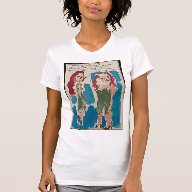 T-shirt "Je regarde dans le miroir" (Devant)