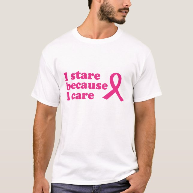 T-shirt Je regarde fixement puisque je m'inquiète (Devant)