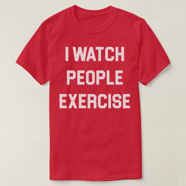 T-shirt Je Regarde Les Gens Exercice 1 (Design devant)