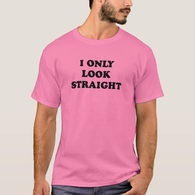 T-SHIRT JE REGARDE SEULEMENT DIRECTEMENT (Devant)