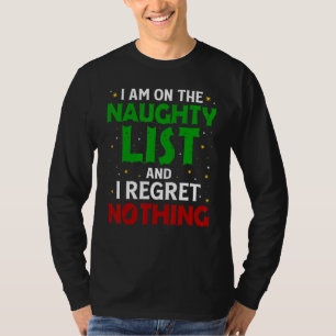 T-shirt Je Regrette Rien Noël Vintage