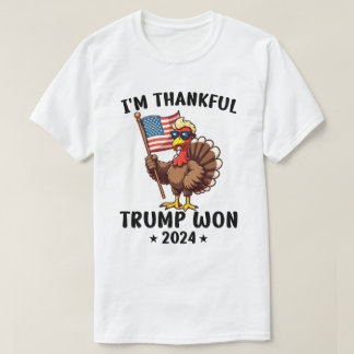 T-shirt Je remercie Trump Won 2024