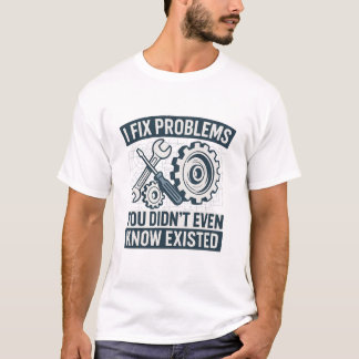 T-shirt Je répare des problèmes que vous ne connaissez mêm