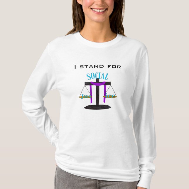 T-shirt Je représente (équilibre croisé T) (Devant)