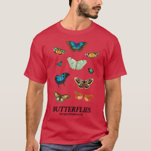 T-shirt Je ressens des papillons dans mon estomac