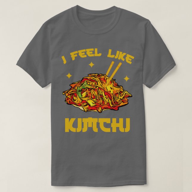 T-shirt Je Ressens La Cuisine Coréenne Kimchi (Design devant)