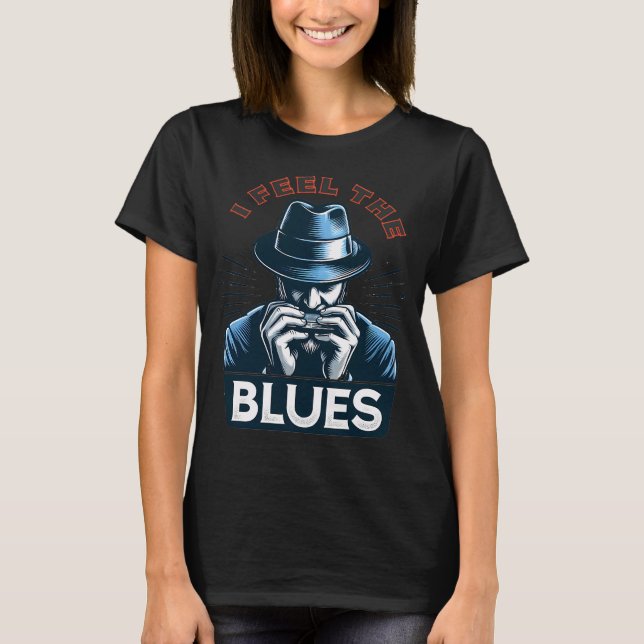 T-shirt Je ressens le Blues (Devant)