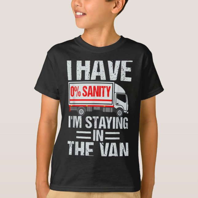T-shirt Je reste dans la camionnette Funny Phasmophobia jo (Devant)