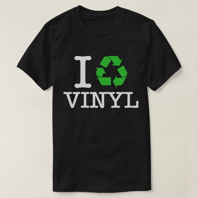 T-shirt Je réutilise le vinyle (Design devant)