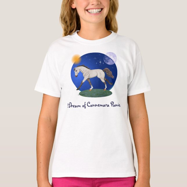T-shirt Je rêve des Ponies du Connemara (Devant)