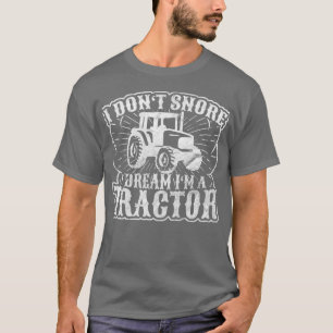 T-shirt Je rêve d'être un tracteur