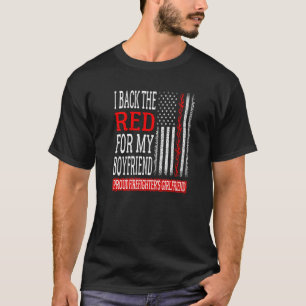 T-shirt Je reviens le rouge pour mon copain Fille du pompi