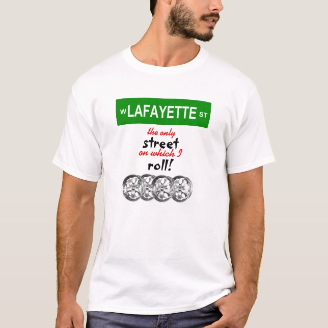 T-shirt Je roule avec Lafayette ! - Hommes (Devant)