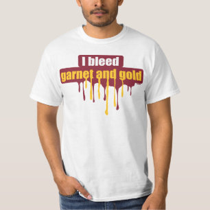 T-shirt Je saigne le grenat et l'or…