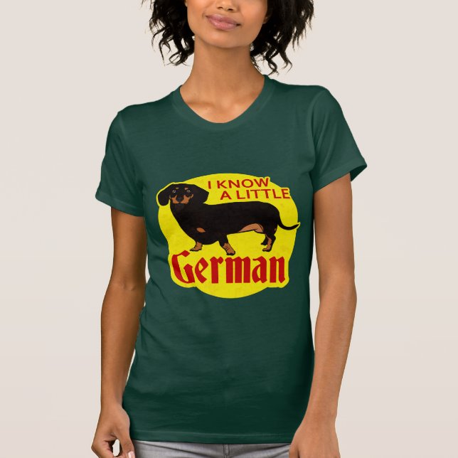 T-shirt Je sais allemand (Devant)