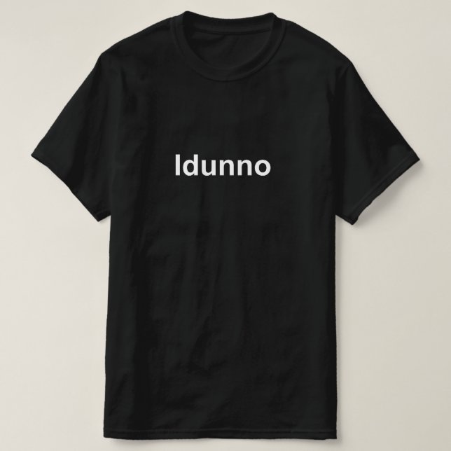 T-shirt Je sais pas (Design devant)