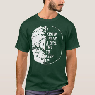 T-shirt Je Sais Que Je Joue Comme Une Fille Essaie De Cont