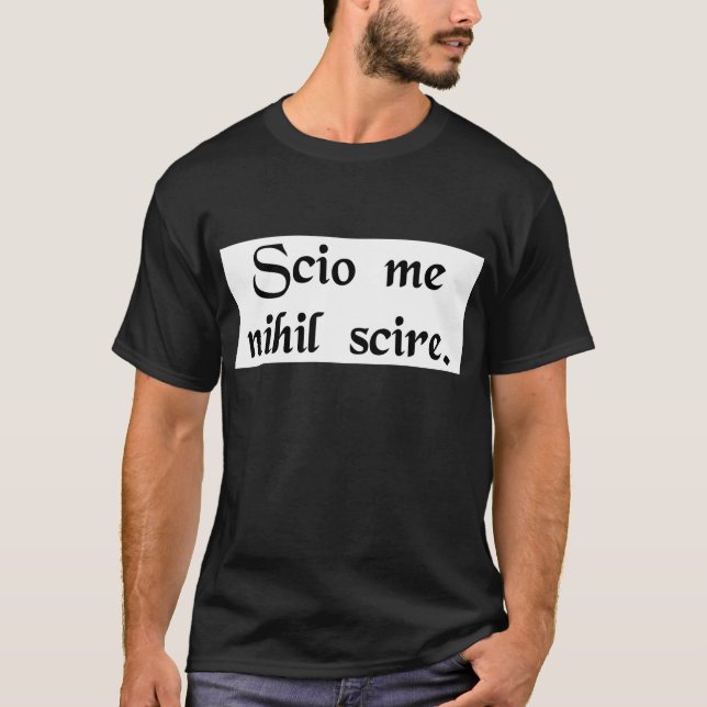 T-shirt Je sais que je sais rien (Devant)